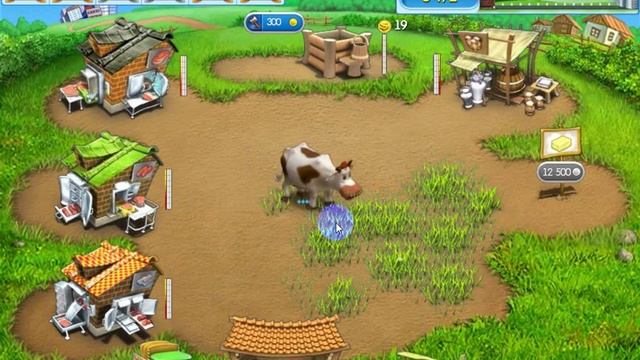 Весёлая ферма 2-49, ухаживаем за коровками, коровка даёт вкусное молоко!!!, мульфильм про животных смотреть онлайн