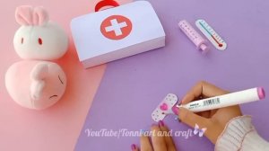 how to make paper doctor set/diy doctor set with paper /paper toys/paper craft/homemade craft