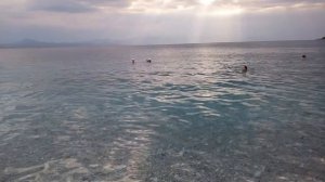 Вечернее море. Лутраки. Греция. 2019. (Evening Sea. Loutraki. Greece. June 2019.)