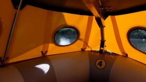 Intex Mariner with sail and cabin diy homemade inflatable sailboat dinghy Schlauchboot