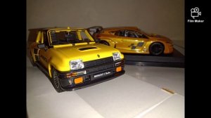 Bburago , 1/24 scale , "Then and now" , Renault 5 Turbo and Renault Megane Trophy .