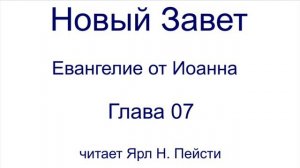 04. Евангелие от Иоанна. 07 глава