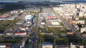 ул.Профсоюзов. Сургут с высоты, 10 июня 2021г.