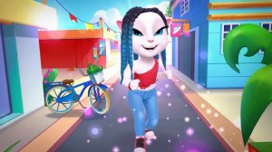 A Day in the Life 📷💝 Talking Angela: In the City Cartoon Compilation