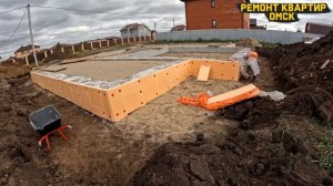 Идеальный дом 100 - 150 м2 из газобетона на ленточном фундаменте с полами с обратной засыпкой.