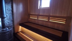 Баня из ольхи с гималайской солью