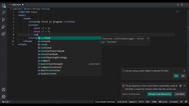JavaScript First Program | How to START coding JS program