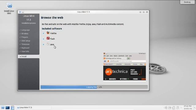 Installation of Linux Mint 17.3 KDE on Oracle VirtualBox смотреть онлайн