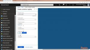 Build & Deploy Web App on MS Azure: Create Azure Container Registry| packtpub.com