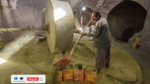 10 ton stone mill | The henna mill workshop in the age-old method with a stone mill