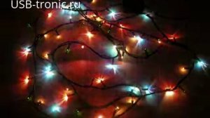 Праздничная гирлянда многоцветная | Новогодние гирлянды на USB-tronic.ru