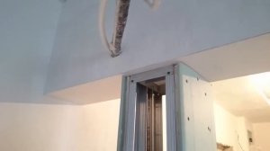 как уменьшить ширину входного проема, колонна из гипсокартона. Весь монтаж.