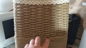 КОРЗИНЫ ИЗ  ДЖУТА И БЕЛЬЕВОЙ ВЕРЁВКИ. ЗАТЯГИВАЮЩЕЕ ЗАНЯТИЕ