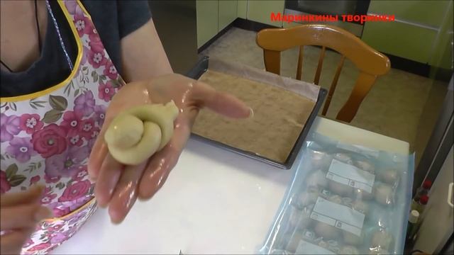 Сдобные булочки на закваске Жаворонки