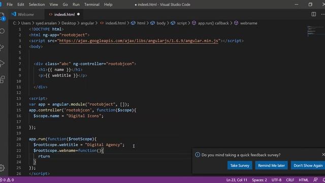Angular Scope and RootScope Object - Tutorial 2 in Hindi/Urdu смотреть онлайн