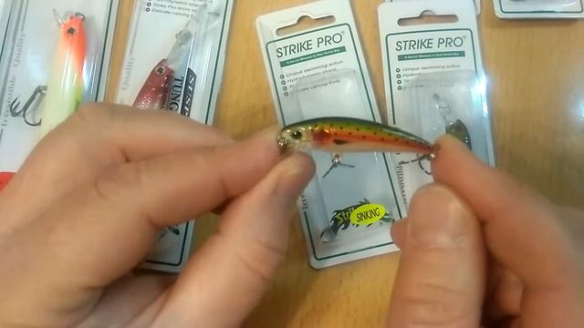 Распаковка посылки с воблером Strike Pro Chip Minnow 45 S смотреть онлайн