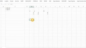 Solve simultaneous equation with excel in 5 minutes