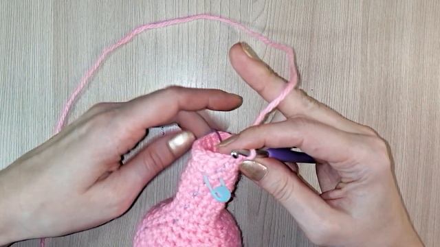 1 часть / Фламинго вязаный крючком