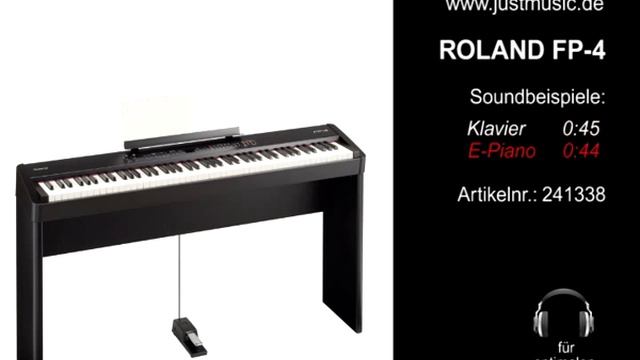 Roland FP-4 portable epiano played and recorded смотреть онлайн