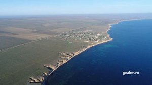 Крым, село Марьино, Черноморский район, вид с квадрокоптера.