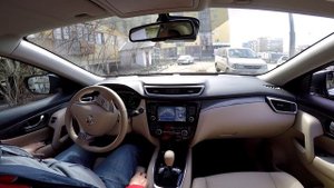 Автоматическая параллельная парковка Nissan X-trail 2015 года // auto parking nissan x-trail