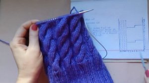 ВЯЗАНИЕ СПИЦАМИ!ШАПКА С УЗОРОМ "КОСЫ".ВИДЕО УРОК.knitting
