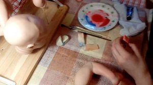 Кукла РЕБОРН АКРИЛОМ. Как сделать самим. Урок 5. Наносим мраморность.