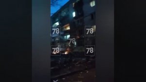 дрон атаковал жилой дом в Санкт Петербурге