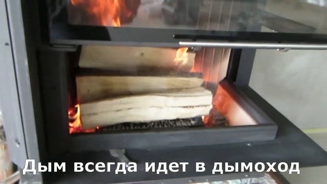 Как горит камин с водяным контуром Brunner Eck-Kamin 45/67/44 смотреть онлайн