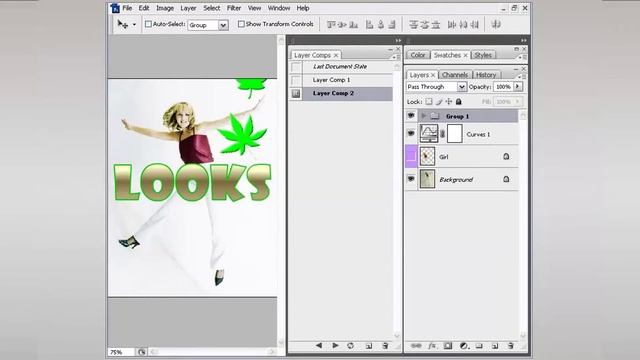 КОМПОЗИЦИИ СЛОЕВ - Photoshop (Фотошоп) за один день! - Урок 51