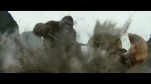 Конг:Остров Черепа!Отрывок.Конг против Черепозавра