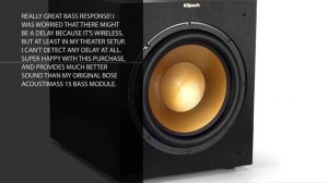 Klipsch 12" 400 Watts Wireless Subwoofer Brushed Black Vinyl (R-12SWi)