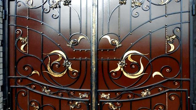 Красивая кованая накладка на ворота кованые накладки фото видео смотреть онлайн