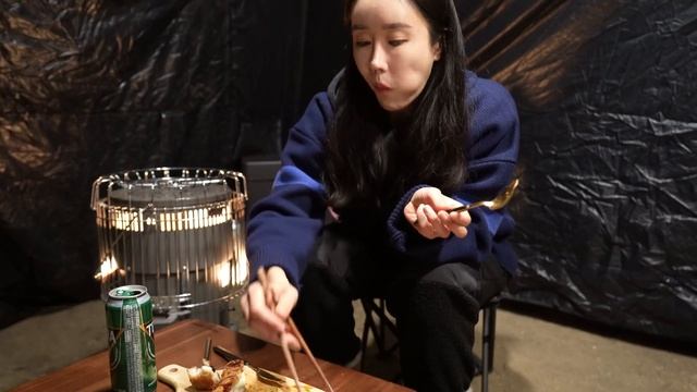 Sub [노지 차박] 눈 앞에는 강이 흐르고  하늘에는 별이 쏟아지던 추운 날ㅣ뱅쇼 마시며 힐링ㅣ adieu 2021 welcome 2022 여러분 새해 복 많이 받으세요❤️