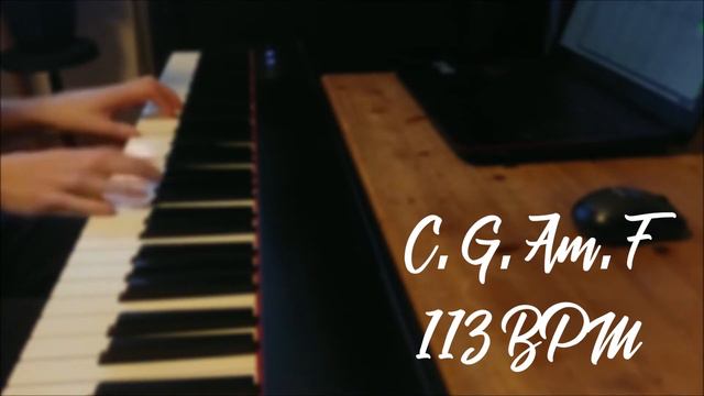Rock Backing track with piano accompaniment. C major. C G Am F |113BPM смотреть онлайн