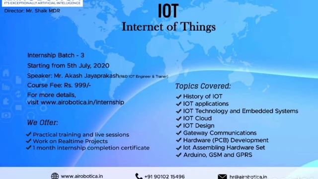 Internship Data science Space IOT Mobile App Website development software engineering Digital Marke