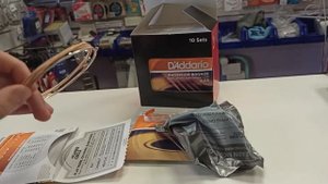 Распаковка и демонстрация звучания струн D'Addario EJ15