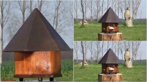 Шмели - Разведение шмелей (3): Ульи для шмелей - Домики для шмелей - Гнездовые ящики для шмелей