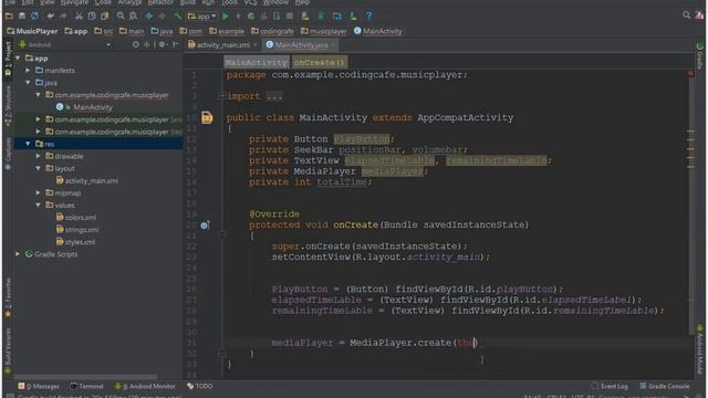 Music Player App in Android Studio - Android Studio Music Player App смотреть онлайн