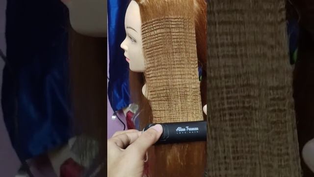 Alan Truman Black Professional  Argan Oil infused gold ceramic hair straightener review & demo.