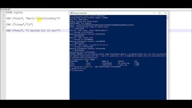Docker#4 Multiple CMDs in a single Dockerfile - Tamil Cloudguy - In Tamil смотреть онлайн