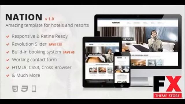 Preview Nation Hotel - Responsive HTML Template TForest смотреть онлайн