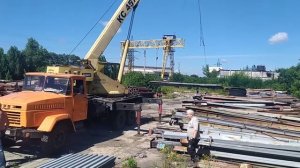 Работа автокрана КС 4574 (до 20 тонн)