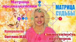 МАТРИЦА СУДЬБЫ Совместимость #онлайн #нумерология #расчет Светлана ВЕДА