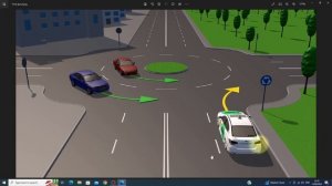 перекрёсток с круговым движением