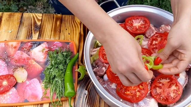 Գառան մսով խաշլամա. Хашлама из баранины
