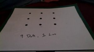 9 Dots Puzzle SOLVED (using just 1 line!)