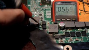 Ремонт ноутбука HP с помощью осциллографа