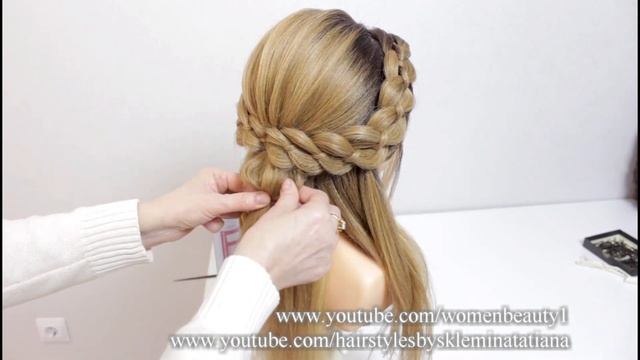 Легкие прически. Свадебная прическа. Прическа на средние и длинные волосы. смотреть онлайн