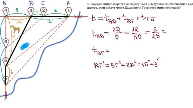 ОГЭ 2021 Задания 1-5 План местности